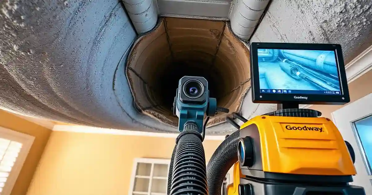 Goodway Air Duct Cleaning Equipment with Camera