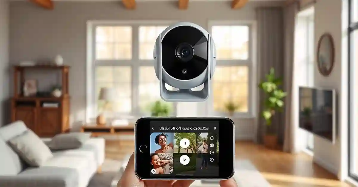 Turn Off Sound Detection SV3C Camera