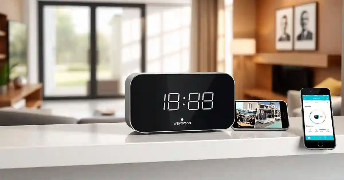 Waymoon Hidden Camera Clock