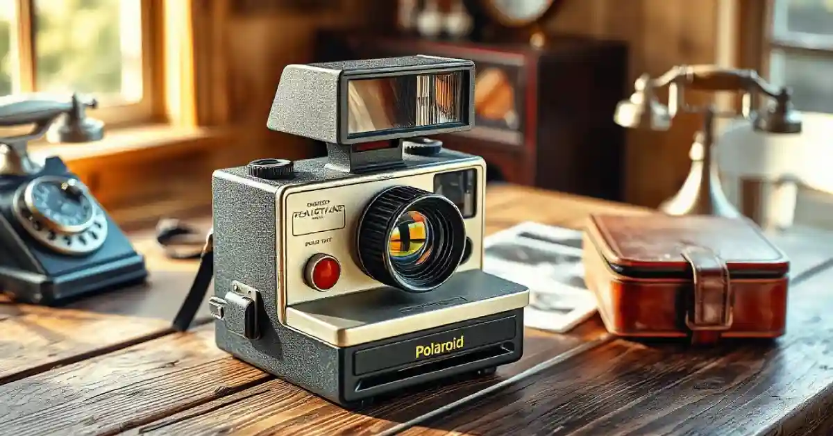 vintage 1950 operable polaroid camera